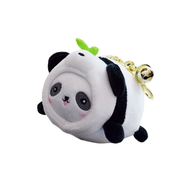 Bearachild LLavero de muñeco de peluche de 2 uds., de peluche bonita, colección de llaveros de dibujos animados, bolso colgante, decoración de Artesanía Panda Bearachild HA073521-01