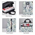 thumbnail image 3 of Easygdp Vintage Blue Floral para Easygdp Yak - Mochila Casual Ligera y Resistente para Viaje y Senderismo para Hombres y Mujeres, 3 of 7
