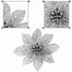 thumbnail image 3 of Christmas Flowers, 24 Glitter Christmas Flowers, Hollow Glitter Christmas Flower, Poinsettia Christmas Tree Artificial Flowers Decor Ornament, Decorat, 3 of 5