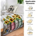 thumbnail image 5 of Best Aunt Ever Gifts Blanket Aunt Gifts from Niece Nephew Throw Blanket for Sofa Bed Living Room Suitable for All Season 80"X60", 5 of 6