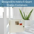 thumbnail image 2 of McKesson Prevent Sharps Collector Wall Cabinet, 12.25 in x 4.75 in x 10 in, 2 Ct, 2 of 11