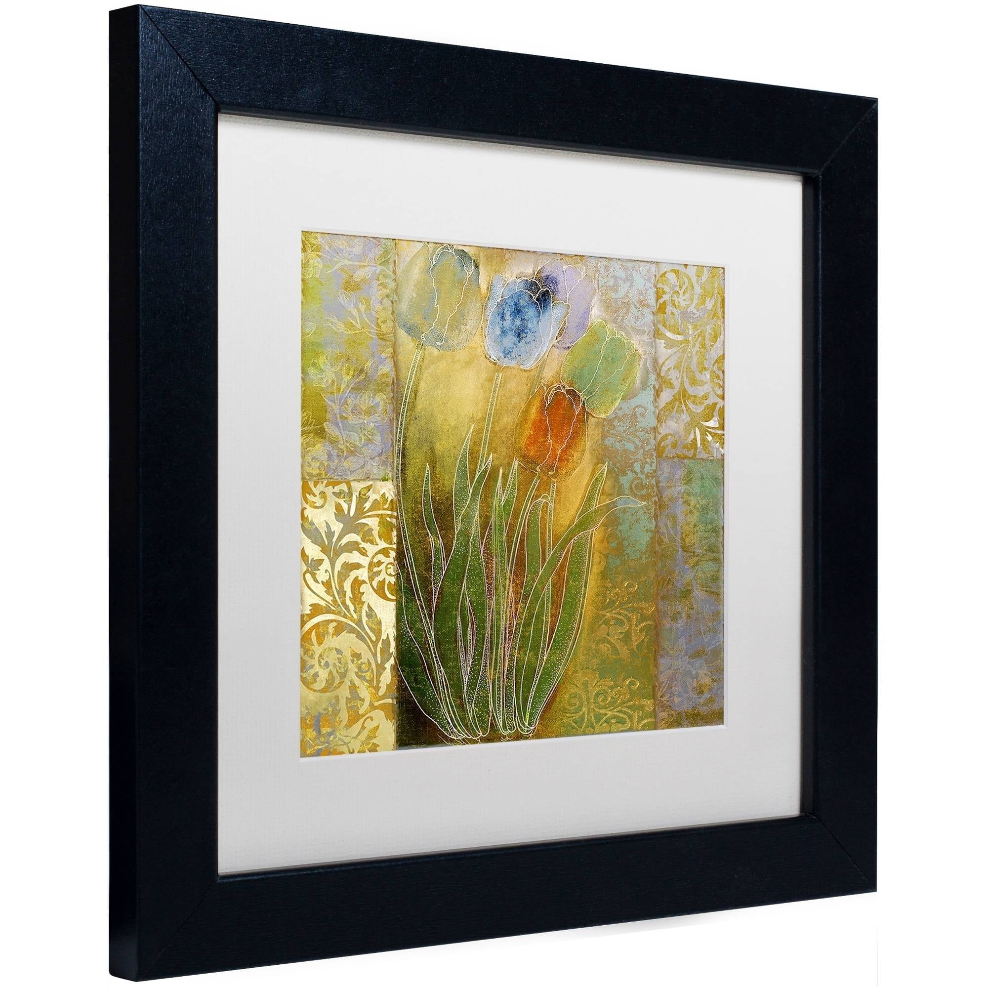 Trademark Fine Art "Emily I" Canvas Art by Color Bakery White Matte, Black Frame