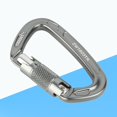 thumbnail image 3 of 2024 Mosquetón de rescate de seguridad de aleación de aluminio de 25 KN con hebilla en D para escalada en roca al aire libre, 3 of 3