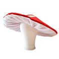 thumbnail image 2 of Dreamstall Sombrero de seta para disfraz, accesorio de cosplay, sombrero de fiesta, gorra de gran tamaño con ala con cable (rojo), 2 of 5