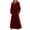 Burgundy, variant on Women's Fleece Robe Plush Bathrobe Fuzzy Winter Warm Long Sleeve Sleepwear Full Length House Warm Bath Comfy Thick Fall Soft Spring Navy X-Large-XX-Large