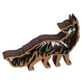 thumbnail image 3 of Decoración de madera, ornamento animal de madera, artesanías de madera múltiples, animal de madera tallada, valor inmejorable, 3 of 8
