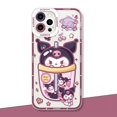 thumbnail image 3 of Kuromi-funda de silicona suave con dibujos animados para iPhone, carcasa de teléfono con melodía para iPhone 15, 14 Pro Max, 13, 12 Mini, 11 Pro, XR, XS, X, 8, 7, 6, 6S Plus, SE 2020, 3 of 5