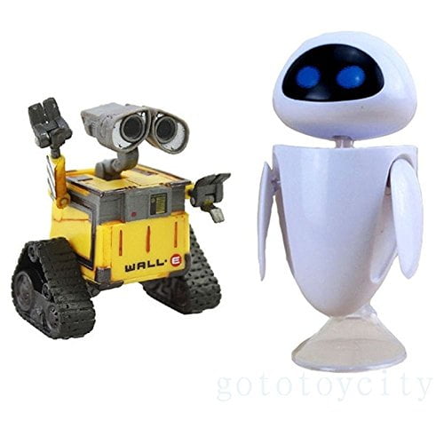 2pcs Pixar Wall E And Eee Vah Eve Action Figure Loose Walmart Com Walmart Com