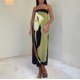 thumbnail image 2 of Vestido Casual de las Mujeres Primavera Verano sin Mangas sin Tirantes Vestido de Impresión Sexy, Desgaste Ligero de Poliéster, Lavado de Manos, 2 of 7