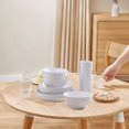 thumbnail image 5 of Generic Bowl Plates Cup Tableware 16 Piece Solid Color Household Plastic Drop Resistants Tableware Set, 5 of 5