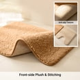 thumbnail image 4 of Bathroom Rug Mat Set, 3-Piece Solid Color Soft Absorbent Shower Floor Mat with U-Shaped Contour and Toilet Seat Cover, Machine Washable Non-Slip Bath Rug, 4 of 6