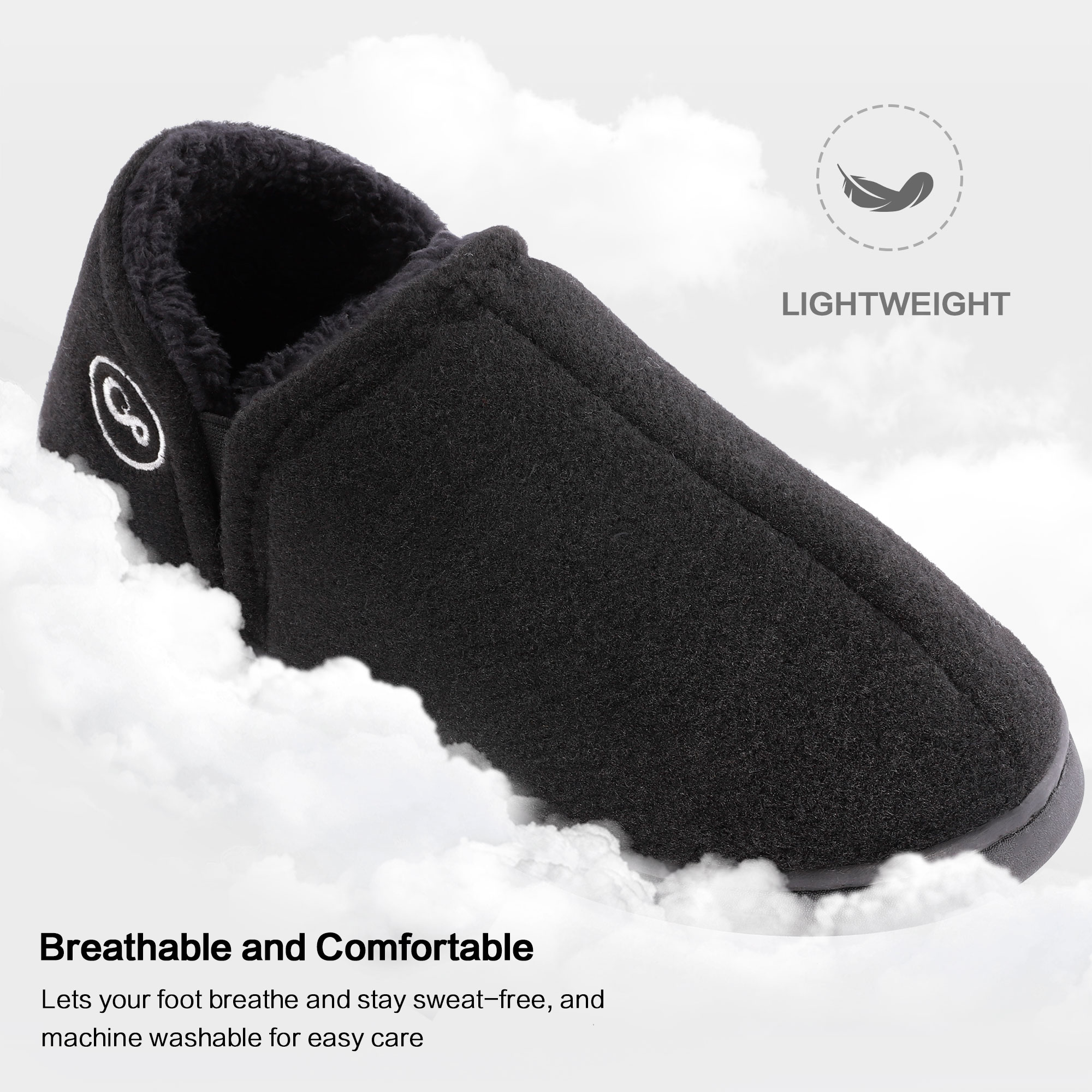 Ecetana Men's Fuzzy Slip-On Slippers photo 6