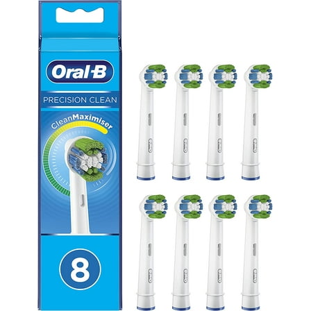 Oral-B Precision Clean Refill Replacement Rechargeable Toothbrush Heads, 8 Heads