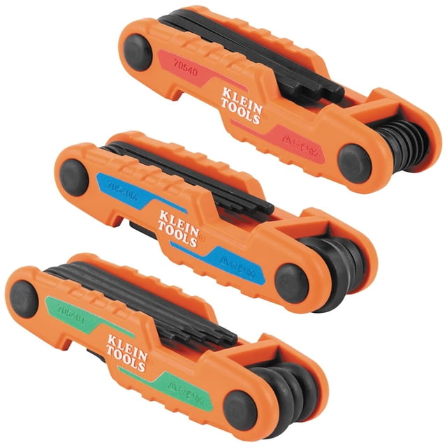 Juego de llaves hexagonales Klein Tools 70543 Compact Plegable 25 llaves