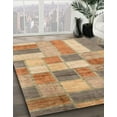 thumbnail image 2 of Ahgly Company Indoor Rectangle Abstract Chocolate Brown Patchwork Area Rugs, 8' x 12', 2 of 6