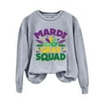 thumbnail image 4 of Baberdicy Women Mardi Gras Long Sleeve Pullover Tops Sweatshirt Casual Shirts, 4 of 4