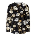 thumbnail image 2 of Gibobby Casual Sudadera para Mujer Sudaderas de Halloween para mujer de gran tamaño camisetas de otoño y día festivo con cuello redondo(Negro,M), 2 of 4