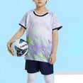 thumbnail image 6 of Amidoa Boys Athletic Shorts Set 2 Piece Quick-dry Performance T-Shirt and Elastic Waist Active Shorts Outfit White Size 5T, 6 of 6