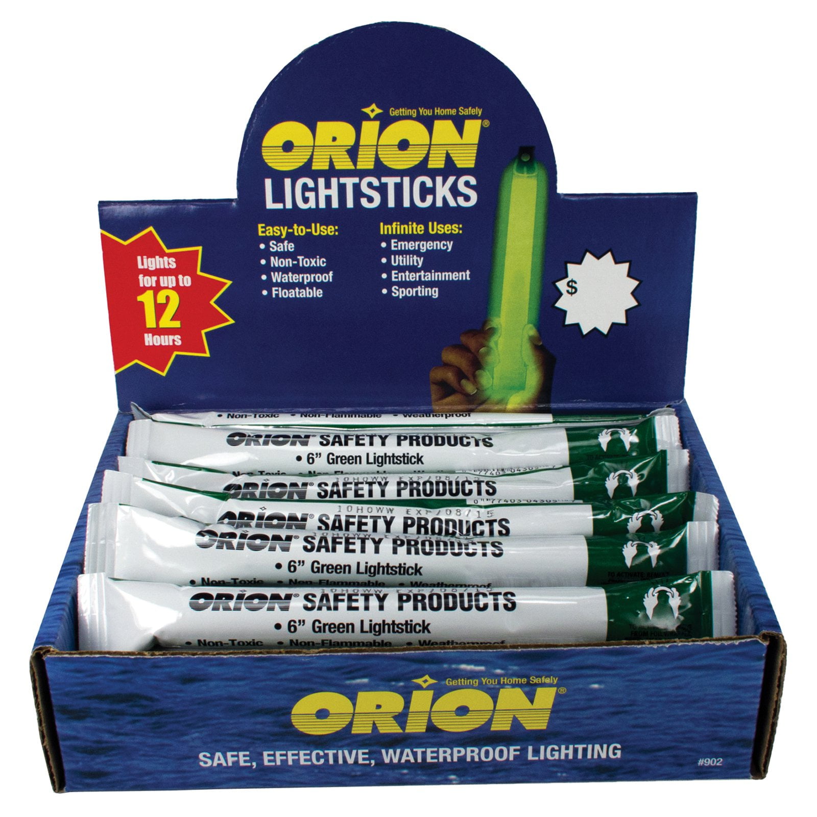 Orion Green Glow Stick Set of 24