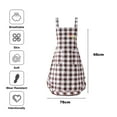 thumbnail image 2 of Delantal de moda de poliéster para mujer, mono de cocina con doble bolsillo y cintura para cocinar, ropa de trabajo, lindo estilo occidental, 2 of 5