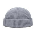 thumbnail image 2 of Yirtree Beanie Hats for Men Fall Winter Knitted Slouchy Beanies Hip Hop Casual Flanging Stretchy Soft Keep Warm Solid Color Autumn Winter Women Men Skull Beanie Cap for Outdoor, 2 of 8