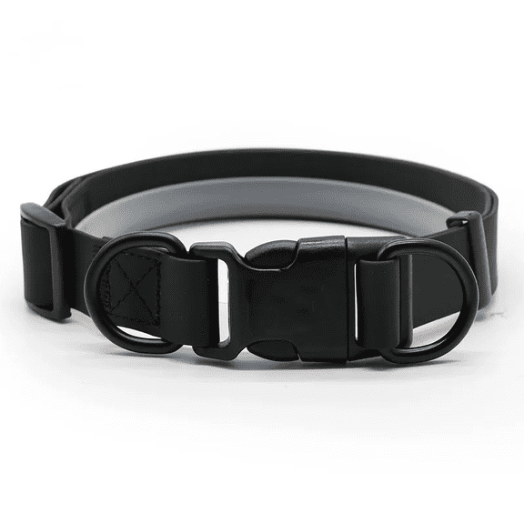 ALPHA DOG SERIES Waterproof, PVC Pet Collar, Durable, Heavy Duty, Odor Proof, Tear Resistant, Bite Proof, Easy to Clean, Soft, Comfortable, Adjustable, for Pets, Dogs, Cats - (Small)