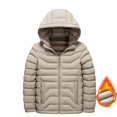 thumbnail image 2 of XIMIN Kids Boys Quilted Lined Hooded Puffer Jacket Quilted Winter Windproof Long Sleeve Padded Down Coat Water-Resistant Full Zip Bubble Jackets Warm Outerwear, 2 of 8