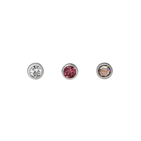 Body Jewelry Women's Lead Crystal Snapin Monroe Value Pack
