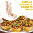 thumbnail image 4 of 2 In 1 Wooden Banana Smasher Maker Durable Reusable Fruit Kitchen Press Tools V5J8, 4 of 9