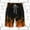 Orange, variant on Abomasnow Mens Big & Tall Swim Trunks Trendy Drawstring Elastic Waist Swim Shorts with Mesh Lining Casual Quick Dry Flame Print Beach Shorts