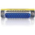 thumbnail image 1 of C2G 02776 DB25 M/M Mini Gender Changer/Coupler, Nickel, 1 of 3