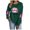 A02-Green, variant on Godom Sweatshirt for Women Pink Ribbon Sweatshirts Long Sleeve Hoodies Pullover Tops