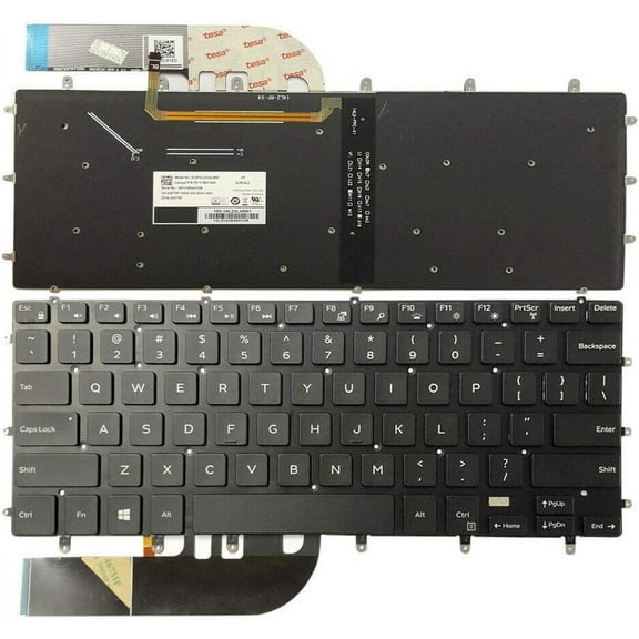 New US Black English Backlit Laptop Keyboard (Without palmrest) for Dell P56F P56F001 P56F002 Light Backlight