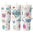 thumbnail image 1 of Vaso para beber SANDJEST Nurse Vaso, 40 oz, mango, pajita, 1 of 8
