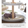 thumbnail image 6 of YAMAZAKI home 2315 6.3 x 6.3 in. Tosca Tiered Accessory Trays - White, 6 of 7
