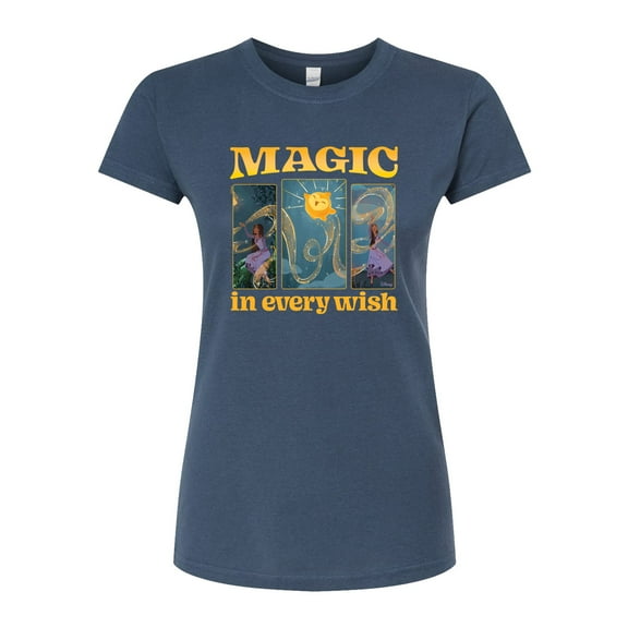 Disney Wish - Magic In Every Wish - Juniors Fitted Graphic T-Shirt