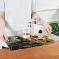 thumbnail image 4 of WOBOGO Acrylic Serving Trays 15.7x11.8 Inch Spill Proof Clear Decorative Organizer with Handle Justice Puppy, 4 of 7