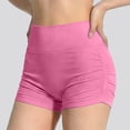 thumbnail image 4 of felwors Hidden Scrunch Booty Lifting Seamless Workout Shorts Athletic Gym Running Yoga Pink for Size M, 4 of 4