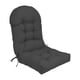 thumbnail image 2 of Cojín para silla de patio con lazos para muebles de respaldo alto Gris oscuro, 2 of 8