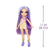 Rainbow High My Fashion Style Violet, Purple 11 Fashion Doll with Statement Outfit, Stylish Handbag