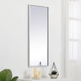 thumbnail image 3 of Metal frame rectangle mirror 14 inch in Sliver, 3 of 5