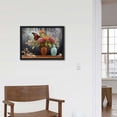 thumbnail image 4 of Nawypu  Just Breathe Canvas Wall Art - Melancholic Window Framed Vintage Flower Vase Print Home Decor for Entryway, Living Room, Bedroom, Kitchen, Patio, Cafe &amp; Restaurant, 4 of 4