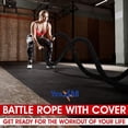 thumbnail image 6 of Yes4All Battle Exercise Training Rope with Protective Cover – Steel Anchor & Strap Included, 6 of 7