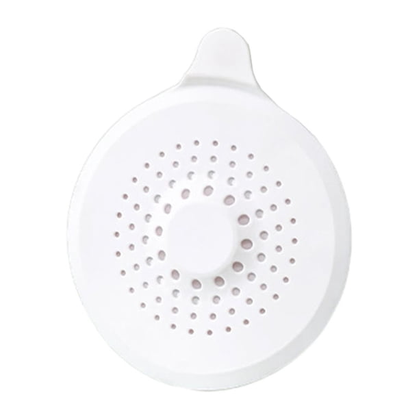 Advancent Cubierta de filtro de lavabo para fregadero de cocina y oficina en casa, colador de silicona para el pelo, tapón de drenaje Juegos de accesorios de baño Blanco