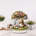 thumbnail image 6 of Easter Decoration Spring Easter Centerpieces Easter Bunny Decoration Easter Table Centerpiece Tiered Tray Decor, Acrylic 2D Bunny Eggs Table Sign for Spring Home Decor Easter Party Supplies, 6 of 6