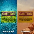 thumbnail image 5 of (2 Pack) Laser Radiation Avoid Eye Or Skin Exposure OSHA Caution Radiation Sign, 5 of 7