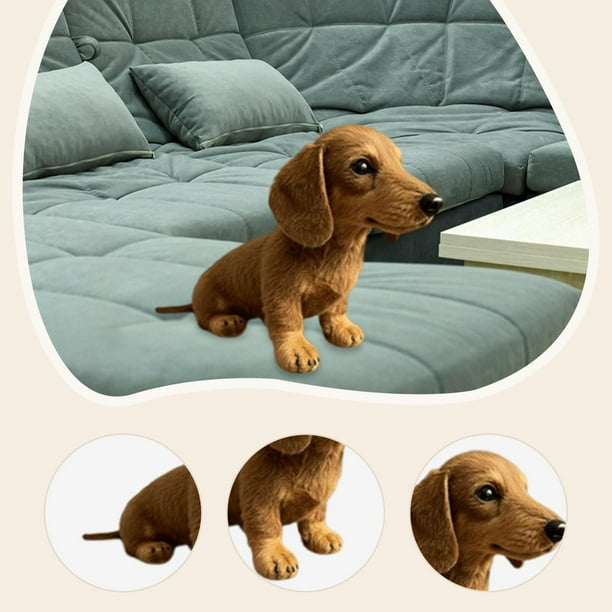 GVMJHYK Peluche De Perro Salchicha Negro – Diseño Muy Realista De 30 Cm, Juguete Suave Y Seguro, Regalo Ideal Para Niños, Amigos Y Amantes De Los Perros