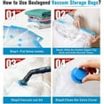 thumbnail image 3 of 6 Pack Vacuum Storage Bags, 60*80CM Reusable Travel Compression Bag for Mattress, Tent, Clothes, Quilts, Bedding, Pillows, 3 of 5