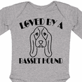 thumbnail image 4 of Inktastic Basset Hound Dog Boys or Girls Long Sleeve Baby Bodysuit, 4 of 5