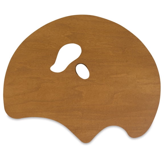 New Wave Art Wood Palette - 22-1/4" x 18" x 1/5", Grand View Confidant, Right Hand